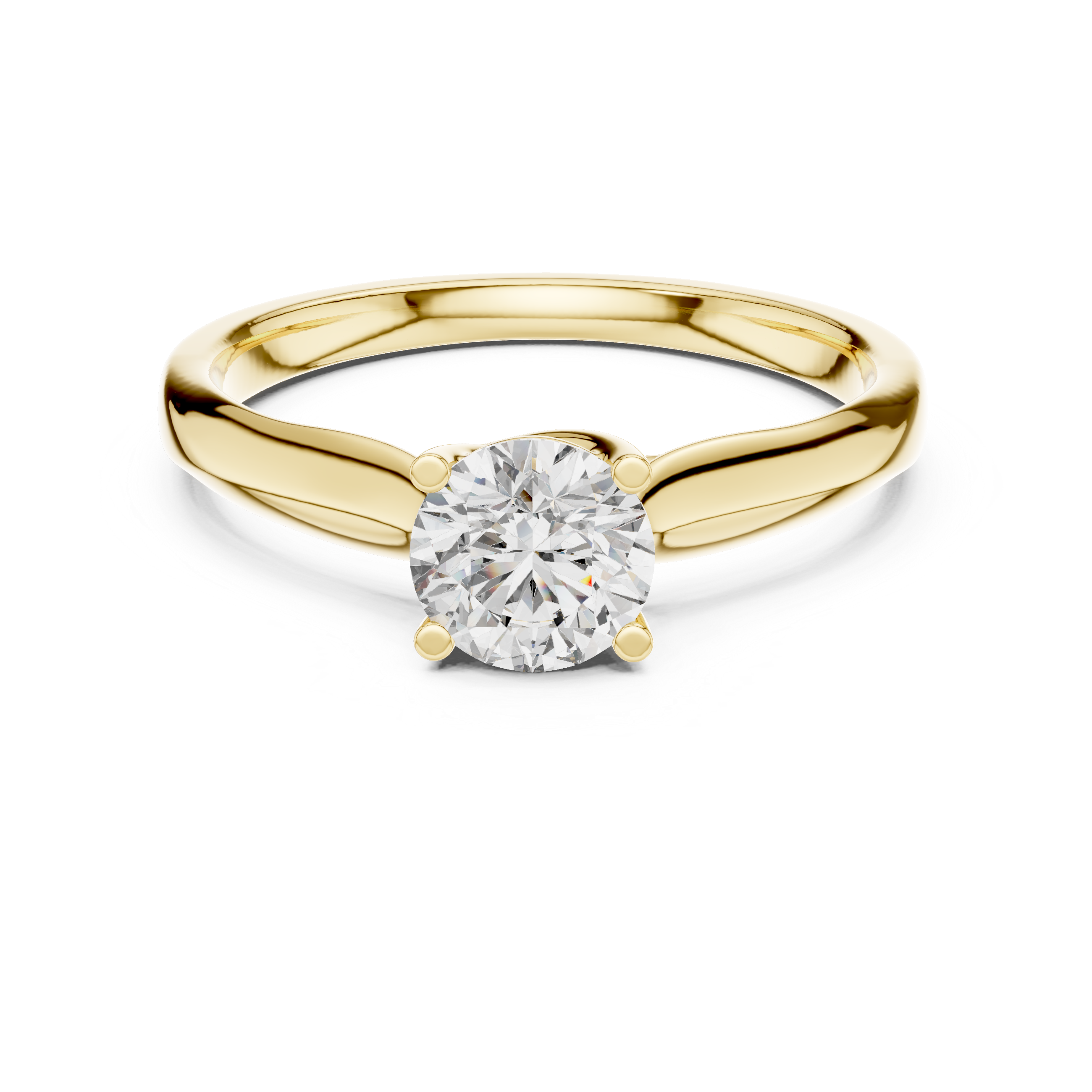 Round-Cut Solitaire Engagement Ring