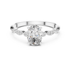 Vintage-Inspired Oval-Cut Diamond Engagement Ring