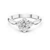Round-Cut Solitaire Engagement Ring with Open Gallery