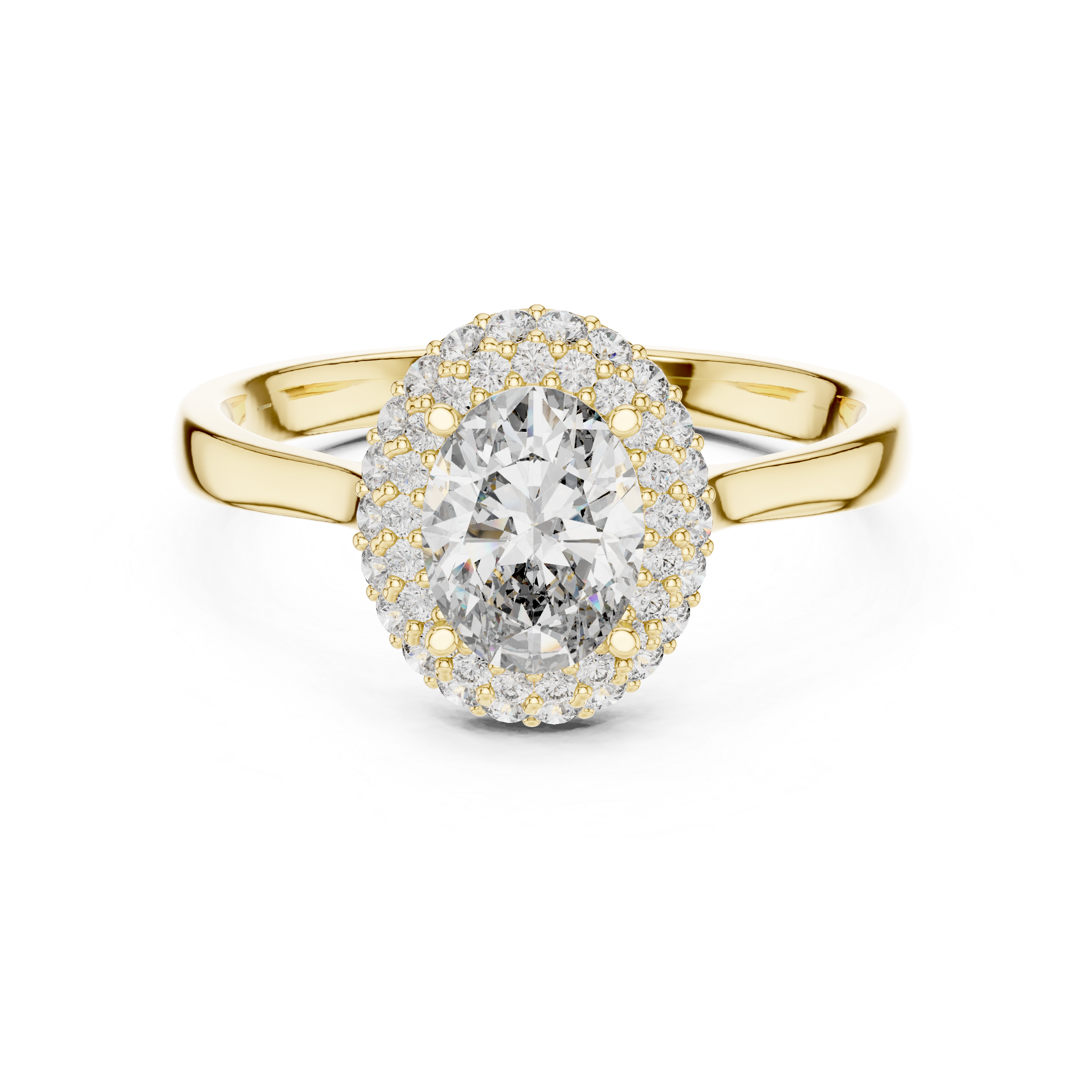 Eternal Embrace Oval Halo Ring