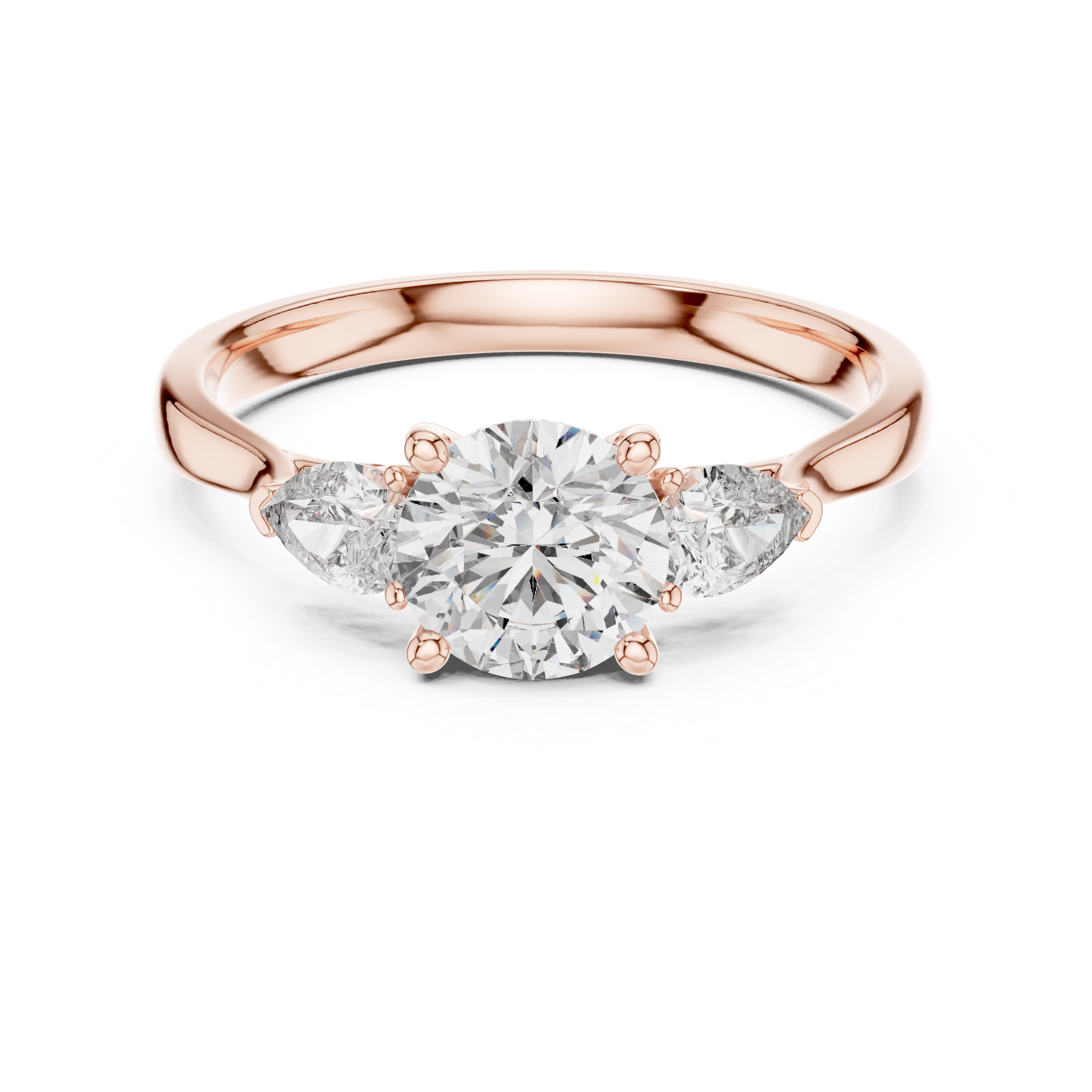 Timeless Round and Pear Diamond Ring