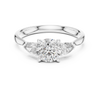 Timeless Round and Pear Diamond Ring