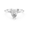 Pear-Cut Diamond with Trapezoid Side Stones