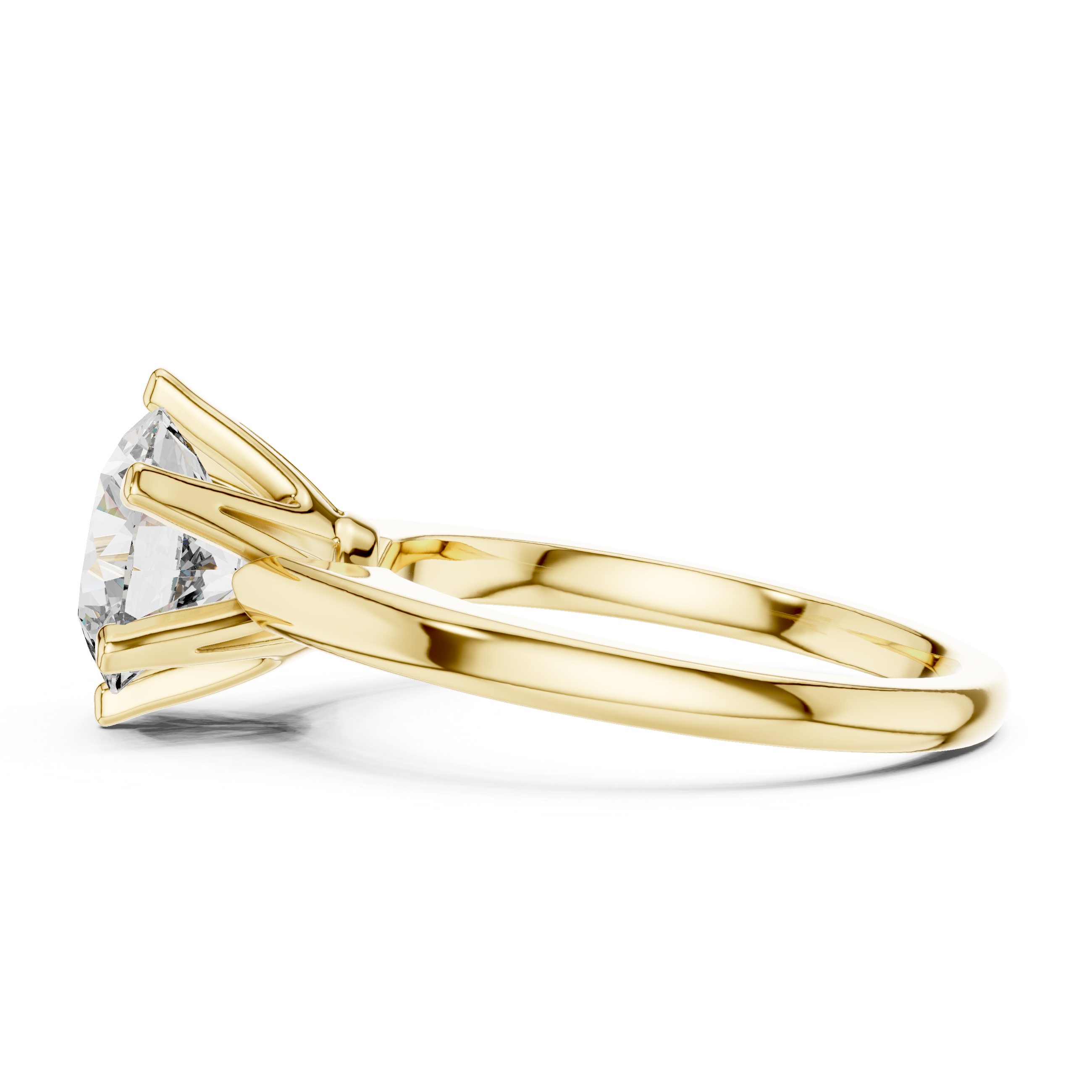 Solitaire Engagement Ring with Round Brilliant Diamond