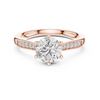Classic Solitaire Rose Gold Engagement Ring with Round Brilliant Diamond