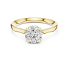 Solitaire Ring with Hidden Halo Detailing