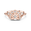 Floral Fan-Inspired Diamond Ring