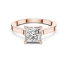 Princess-Cut Solitaire Diamond Ring