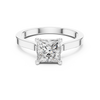 Princess-Cut Solitaire Diamond Ring