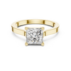 Princess-Cut Solitaire Diamond Ring