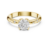 Elegant Yellow Gold Diamond Solitaire Engagement Ring