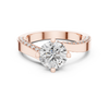 A radiant promise wrapped in rose gold brilliance and sparkling diamonds.