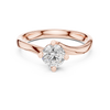 Rose gold solitaire engagement ring