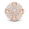 Elegance in Bloom: Rose Gold Diamond Floral Ring
