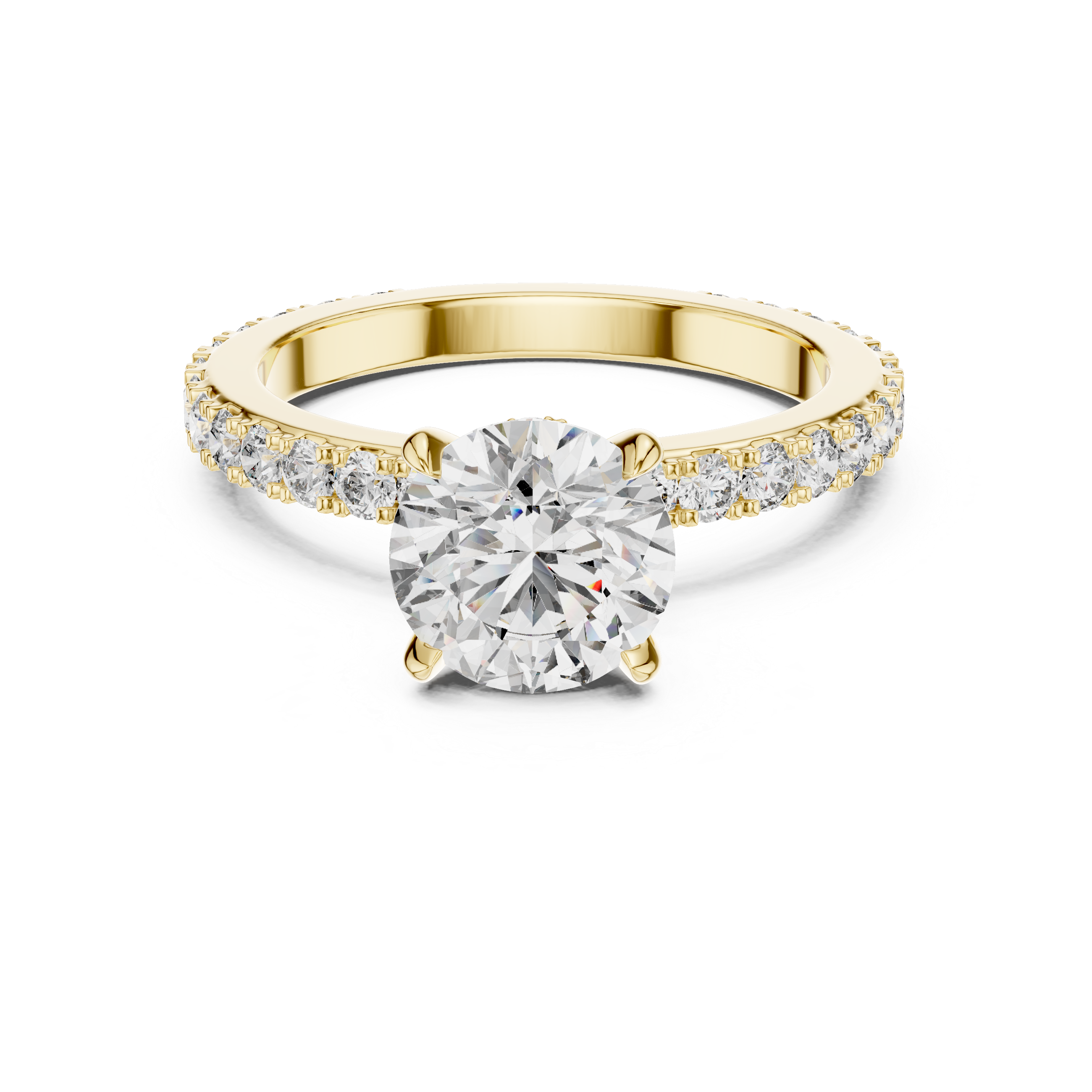 Timeless Gold and Diamond Solitaire Ring.