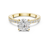 Timeless Gold and Diamond Solitaire Ring.
