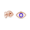 Protective Gaze Rose Gold Earrings