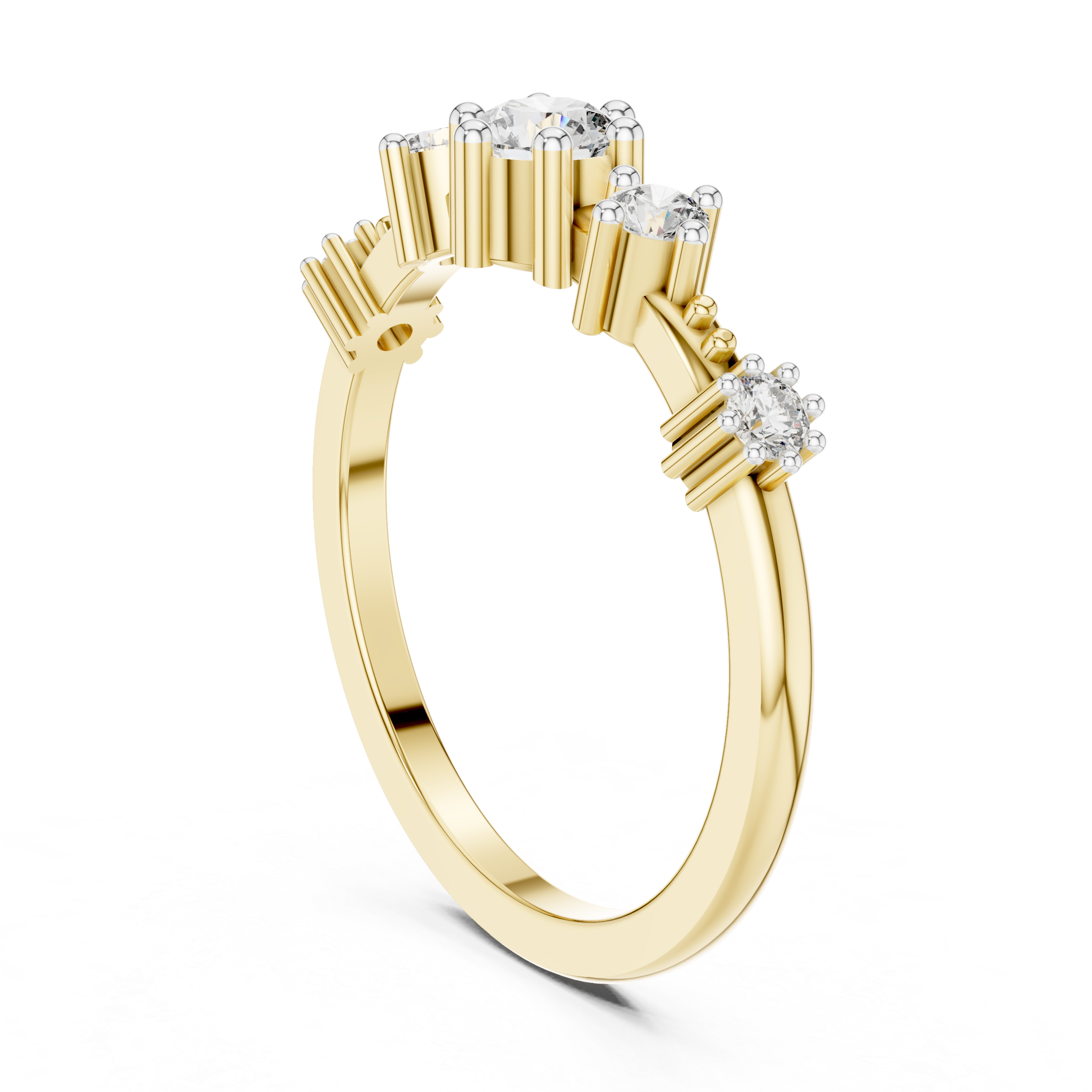 Multi-Stone Prong Setting Ring