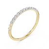 Refined Half-Eternity Ring in Rose Gold