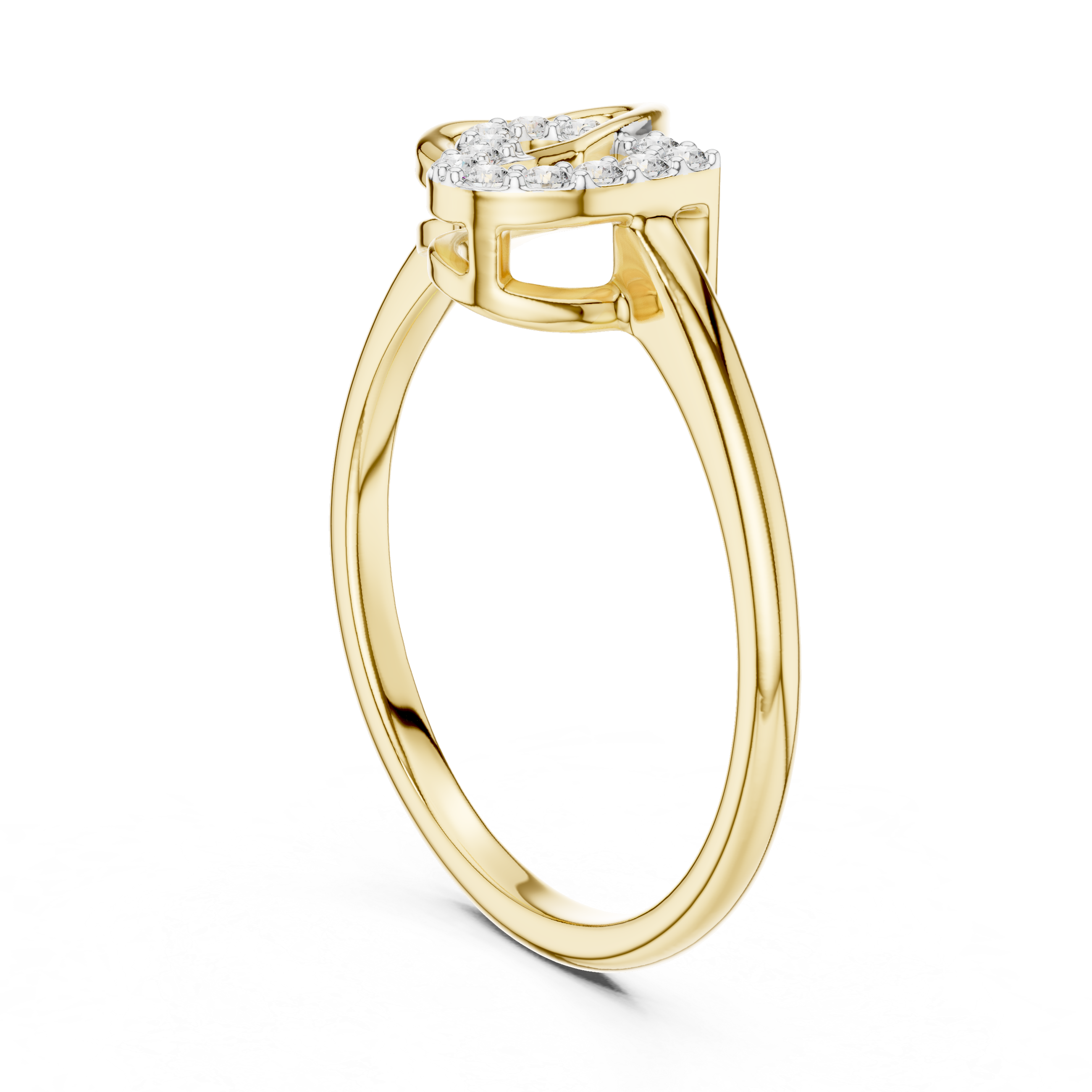 Modern Minimalist Rose Gold Engagement Ring