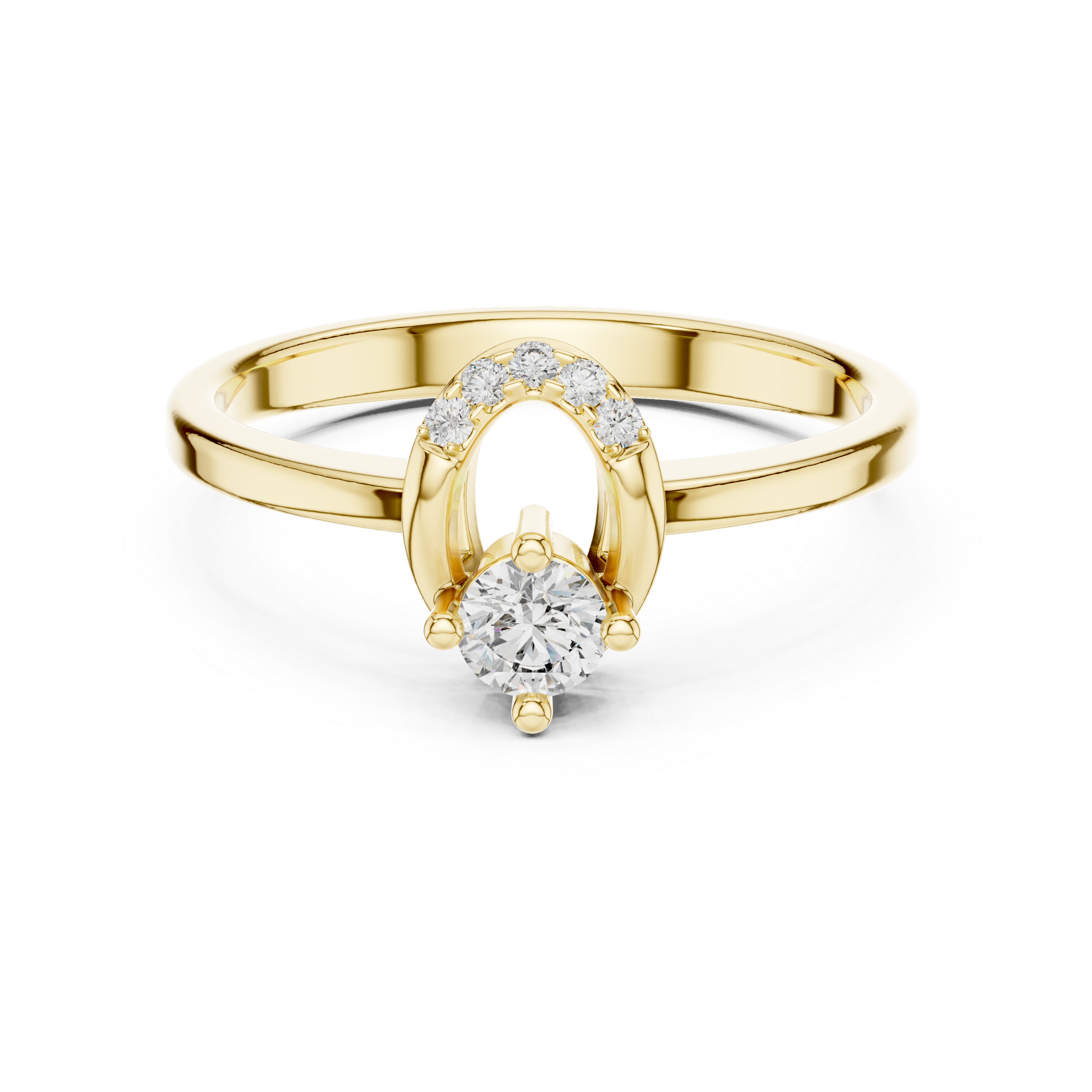 Elegant Rose Gold Diamond Halo Ring