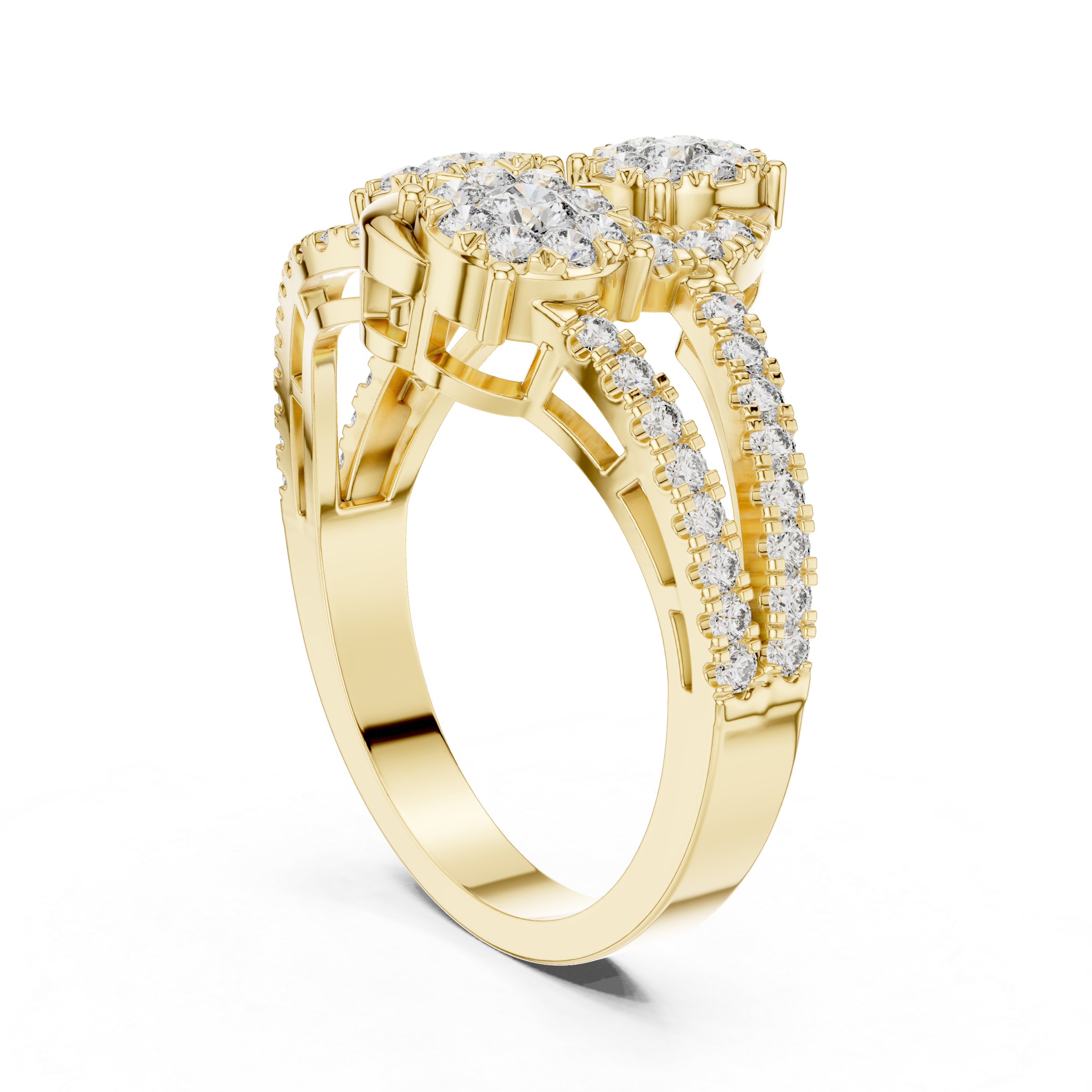 Trio Sparkle Diamond Ring