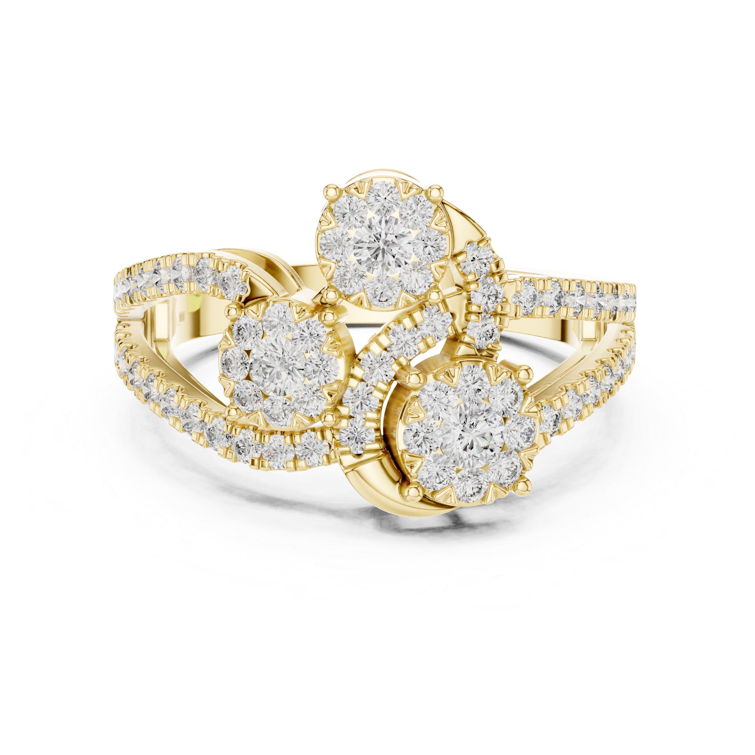 Trio Sparkle Diamond Ring
