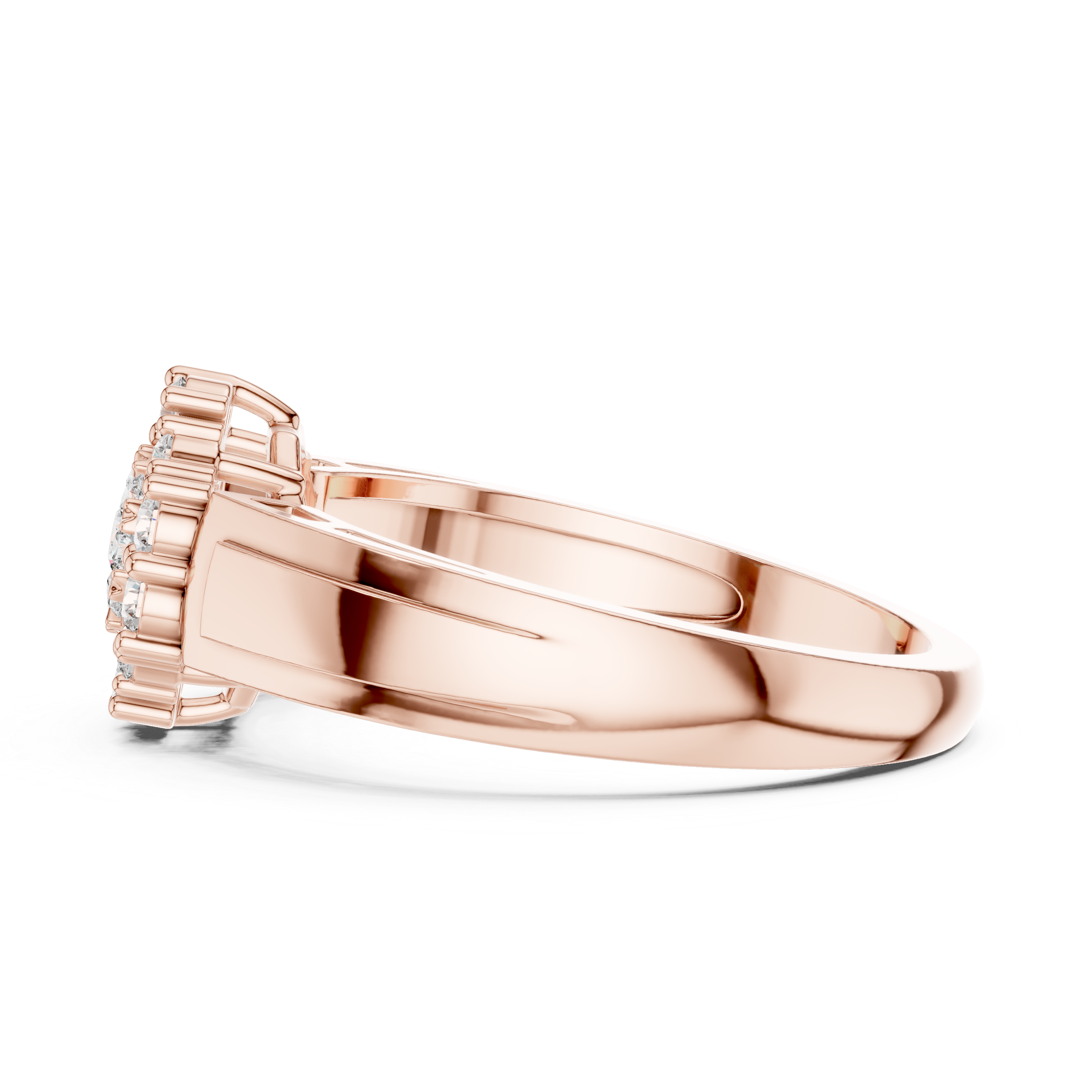 Classic  Double Halo Diamond Ring