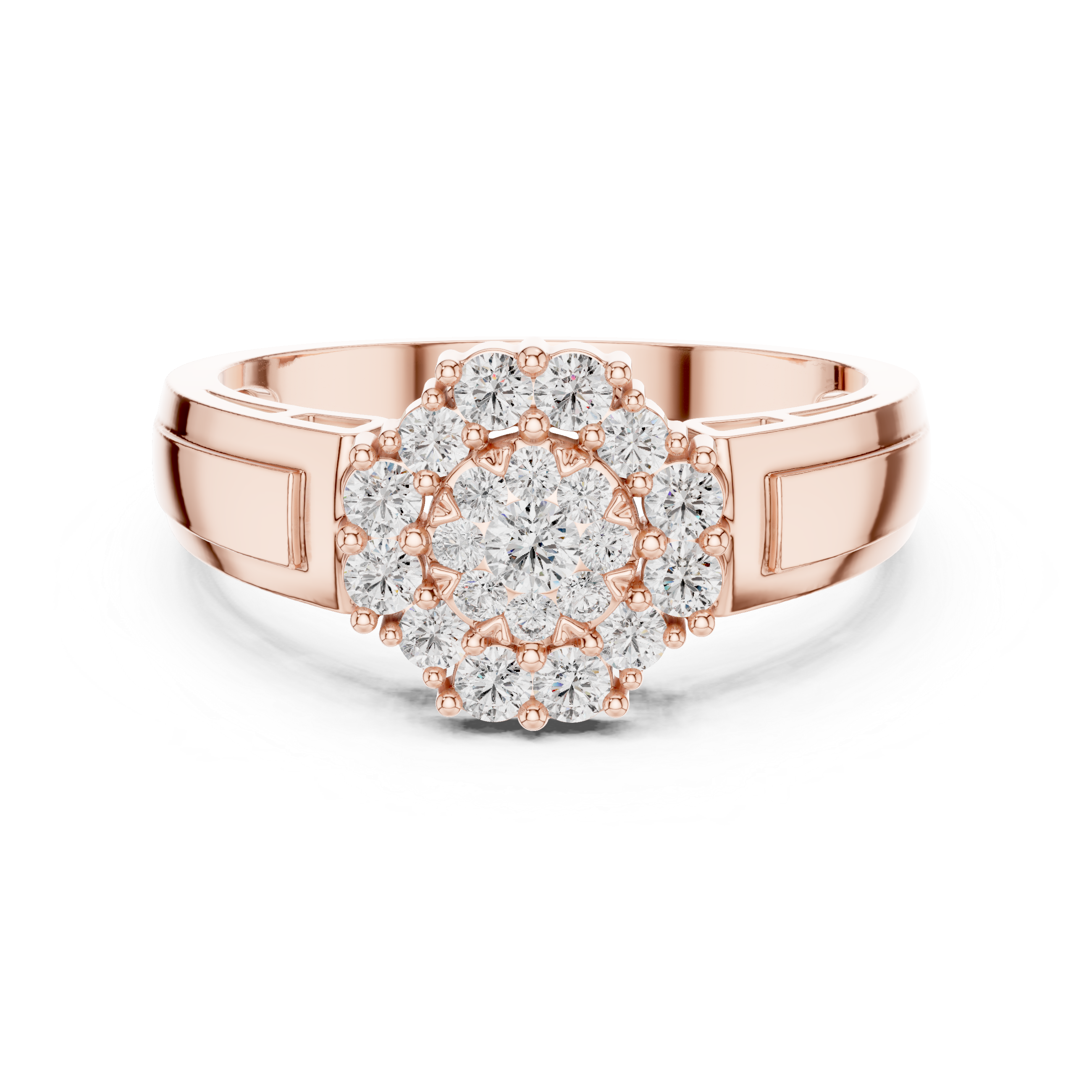 Classic  Double Halo Diamond Ring