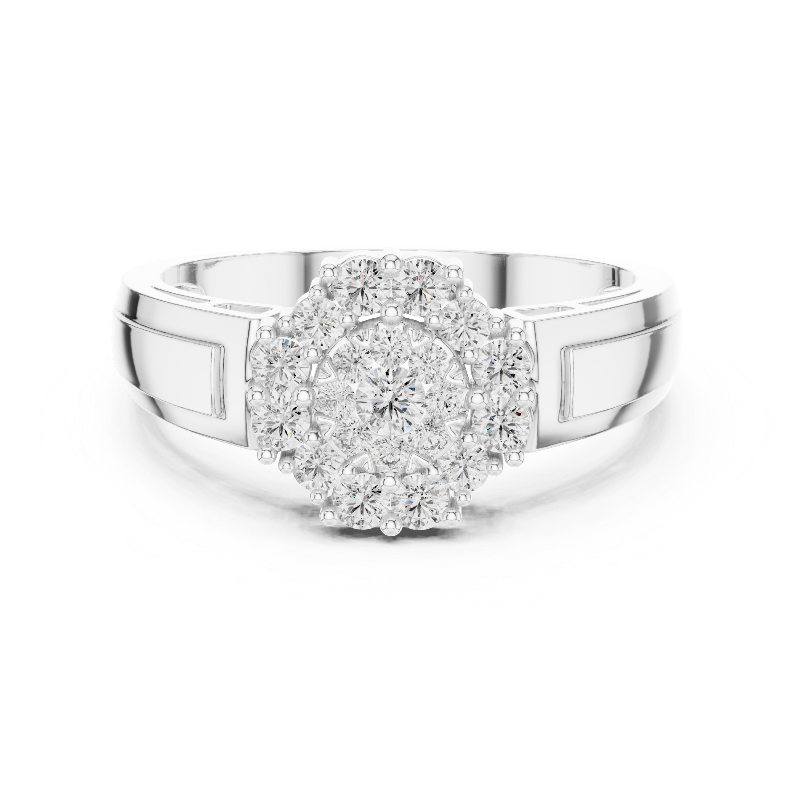 Classic  Double Halo Diamond Ring