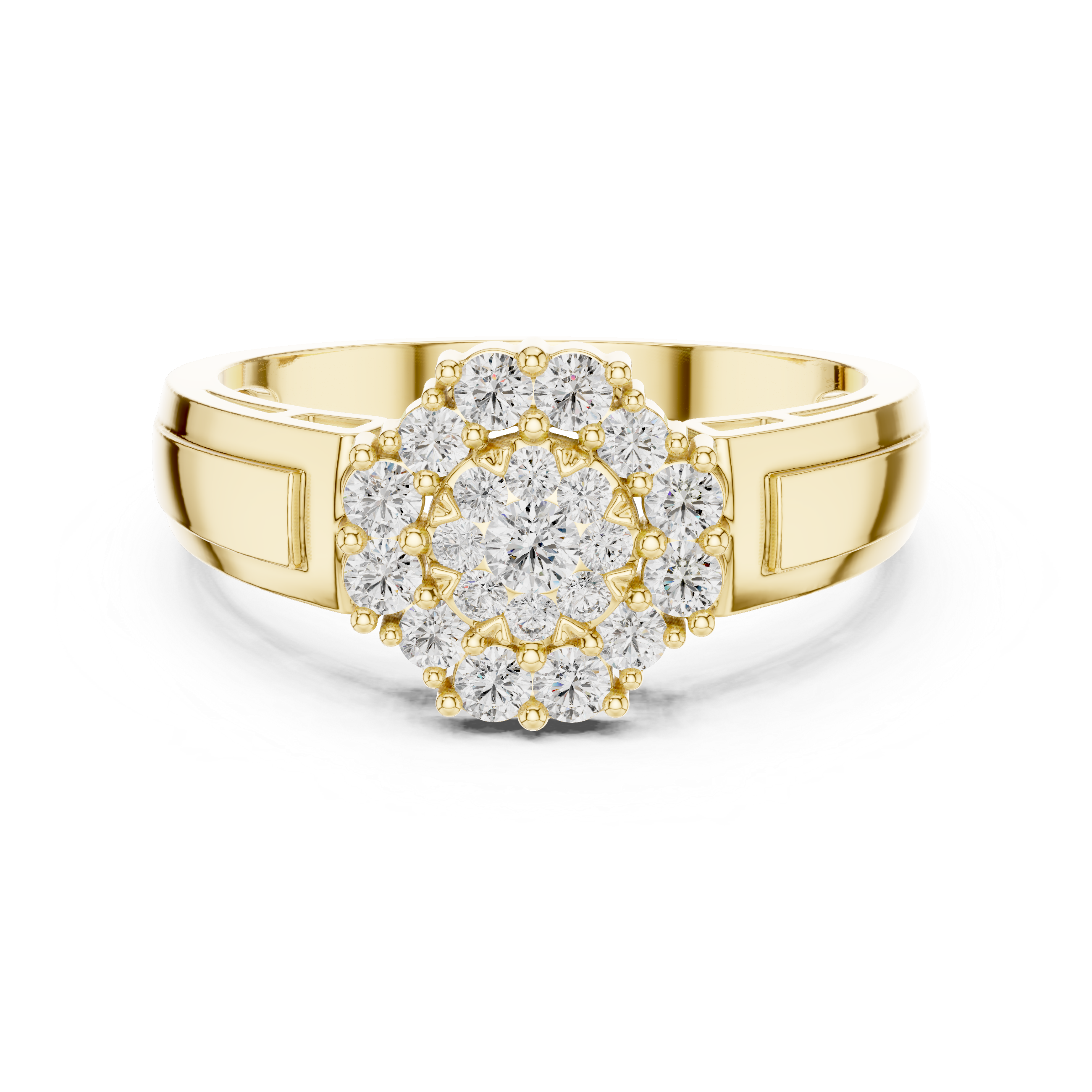Classic  Double Halo Diamond Ring