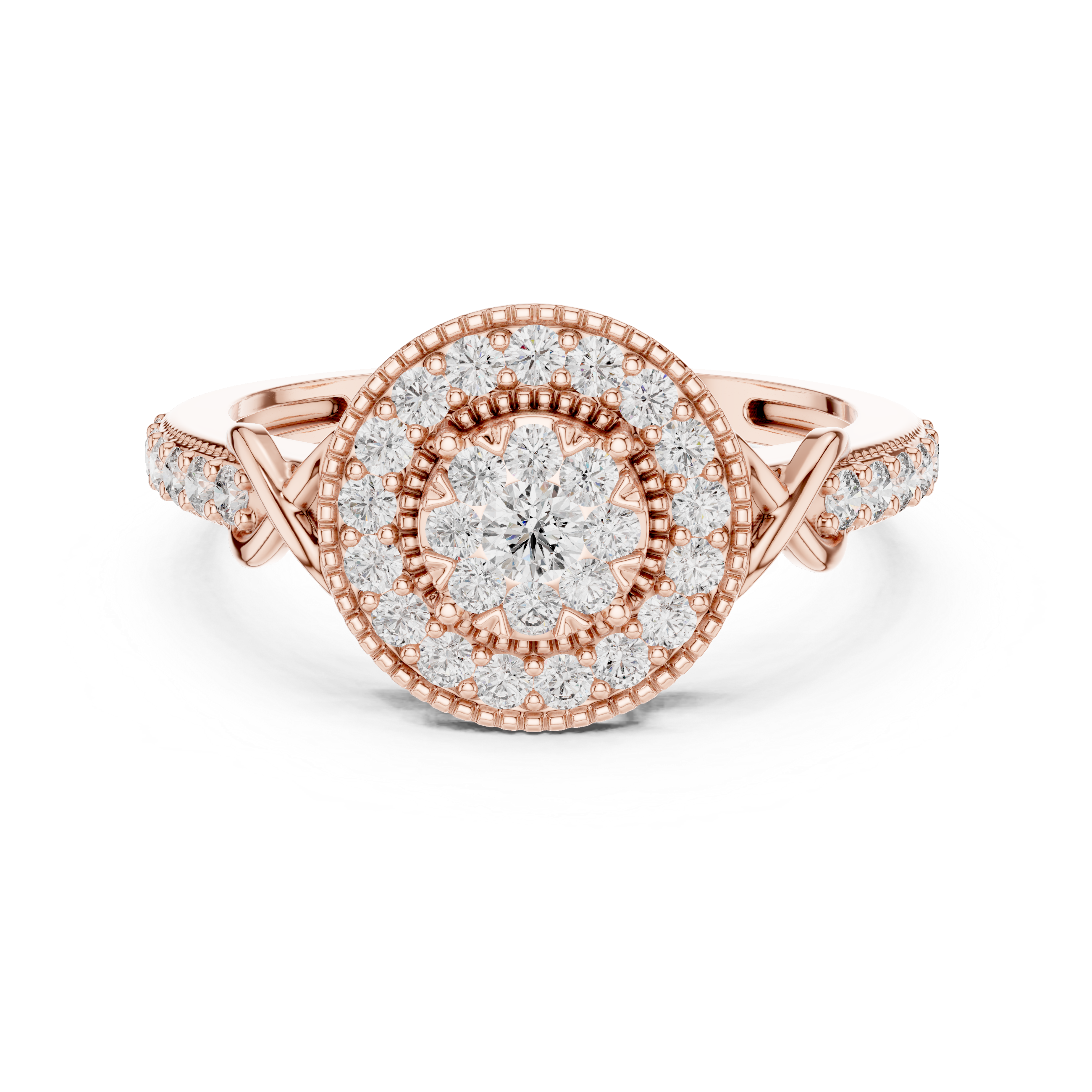 Sophisticated Engagement Ring with Halo Setting