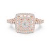 Geometric ring with a round cluster center