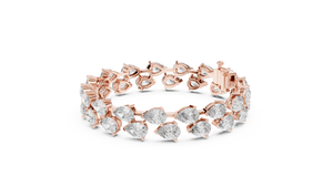Royal Radiance Pear Diamond Bracelet