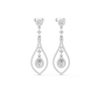 Teardrop Diamond Dangle Earrings