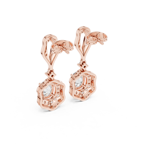 Vintage-Inspired Diamond Drop Earrings