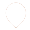 Rose Gold 'qp' Baguette-Cut Diamond Pendant