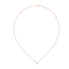 Trillion-Cut Diamond Pendant in Rose Gold Prong Setting