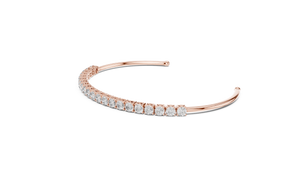 Grace Line Diamond Open Bangle