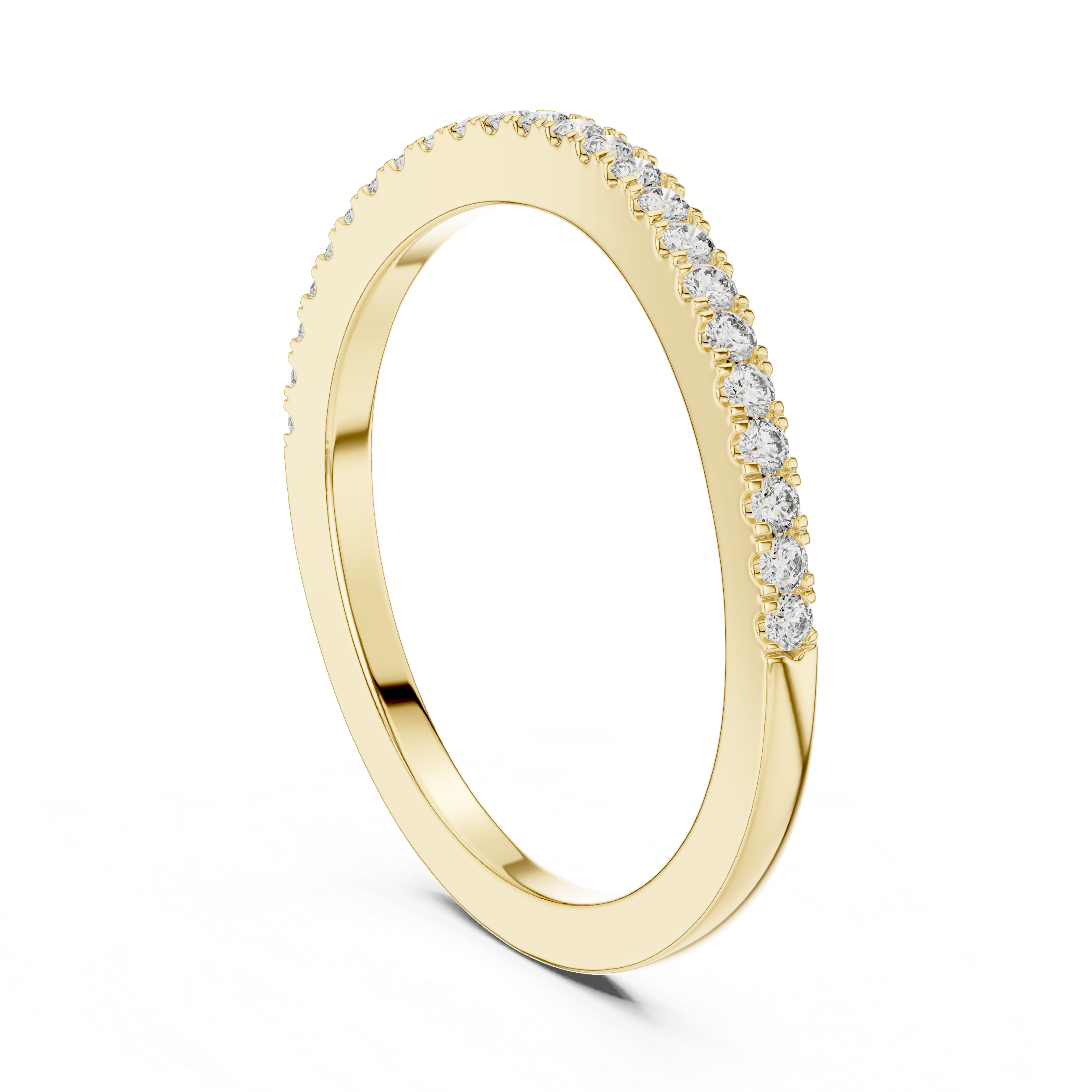 Elegant Yellow Gold Diamond Eternity Band