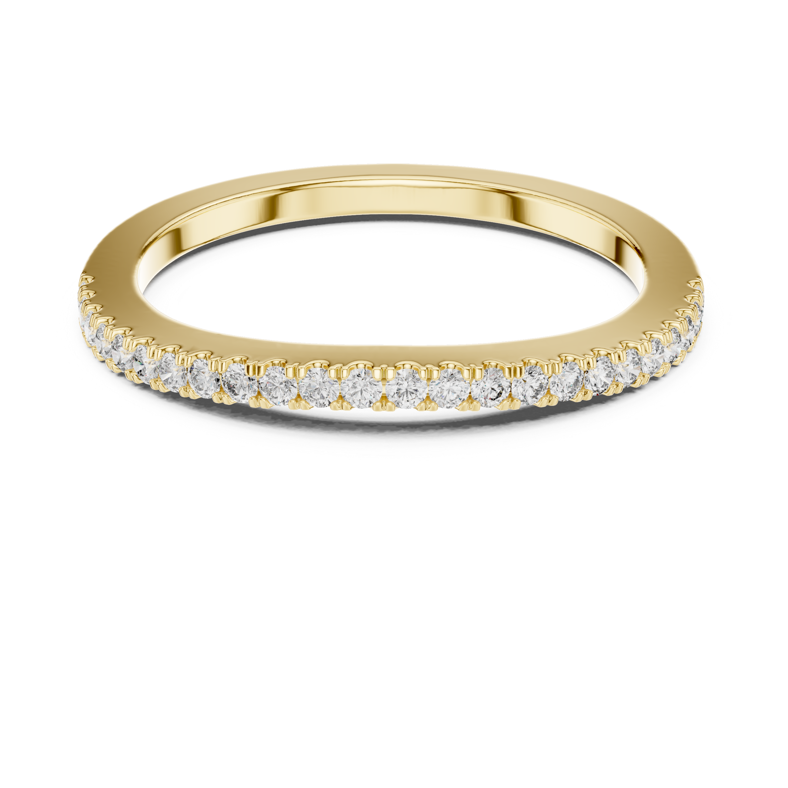 Elegant Yellow Gold Diamond Eternity Band