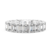 Radiant Elegance – Emerald-Cut Diamond Eternity Band in Yellow Gold