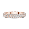 Elegant Rose Gold Diamond Eternity Band