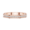 Elegant Vintage-Inspired Gold Diamond Eternity Band