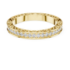 Elegant Vintage-Inspired Gold Diamond Eternity Band