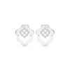 Floral Lattice Diamond Earrings