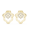 Floral Lattice Diamond Earrings