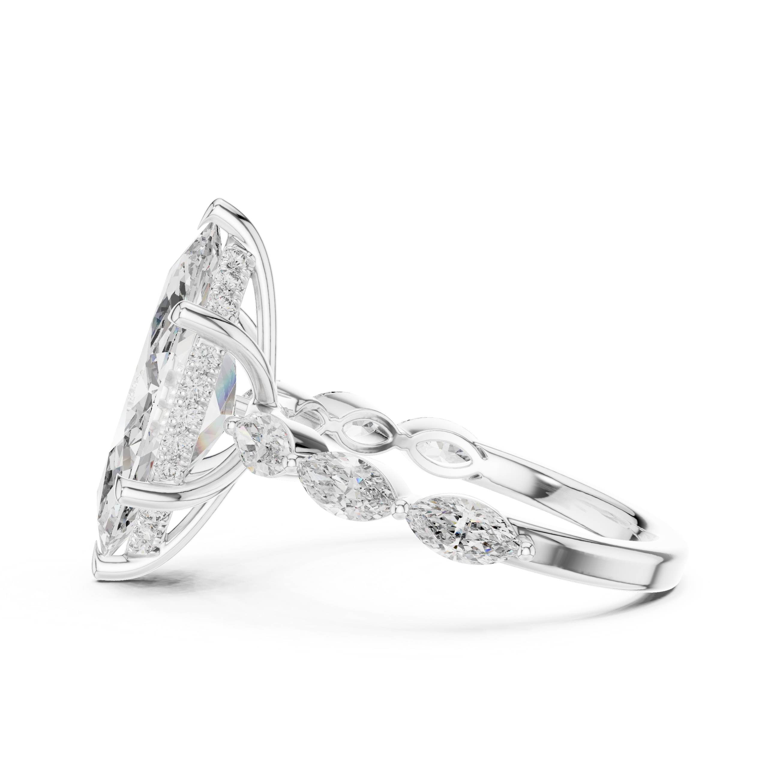 Marquise Diamond Engagement Ring