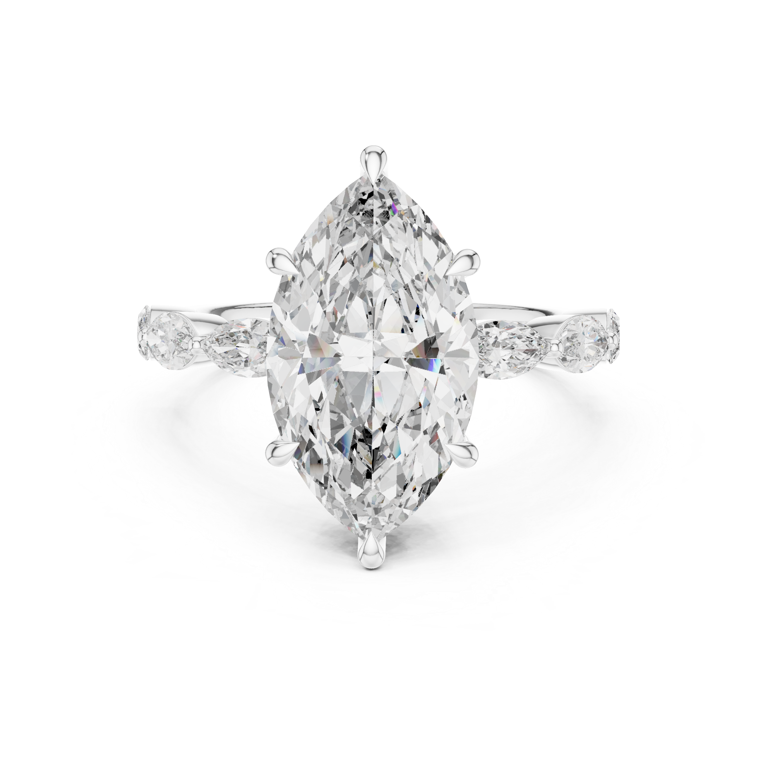 Marquise Diamond Engagement Ring