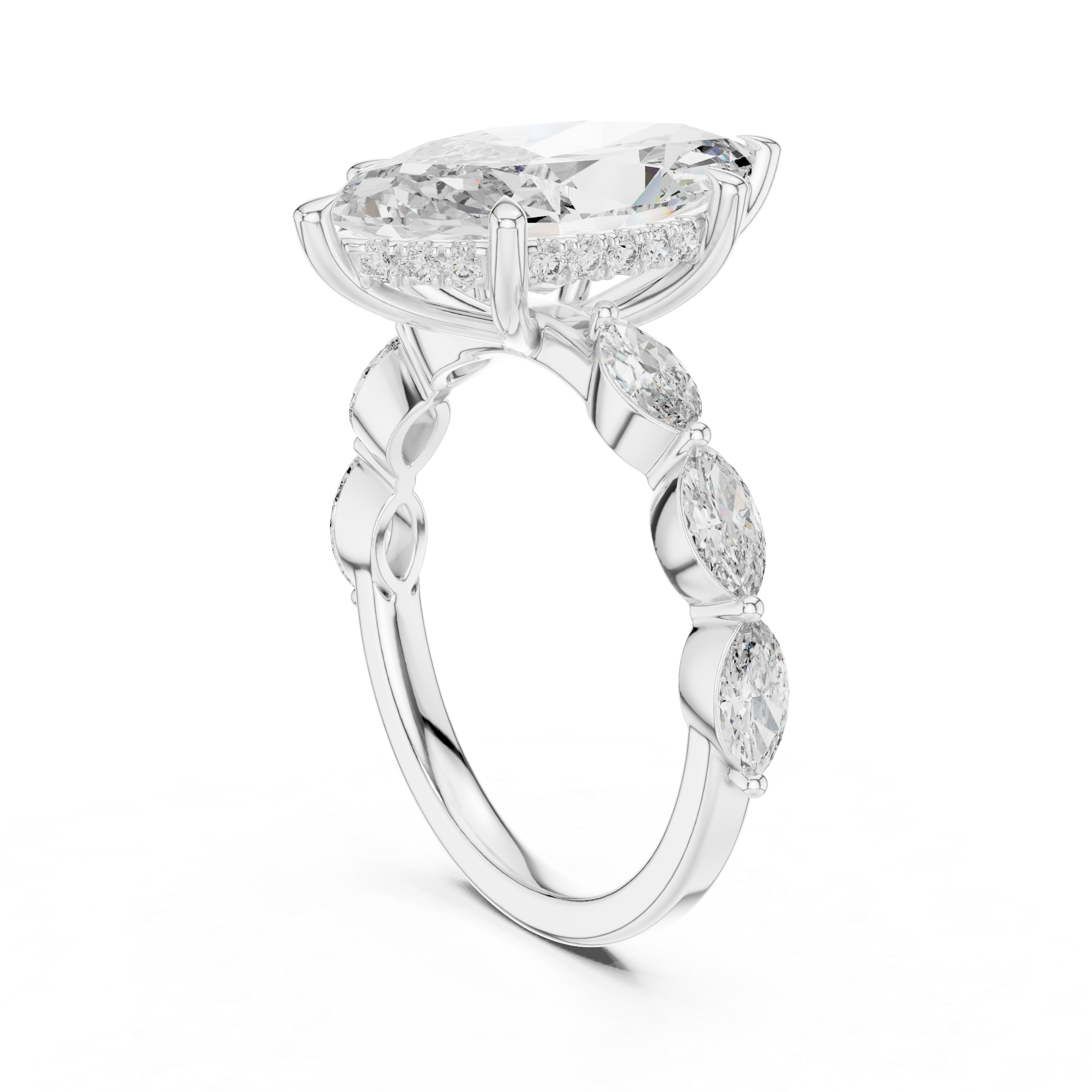Marquise Diamond Engagement Ring